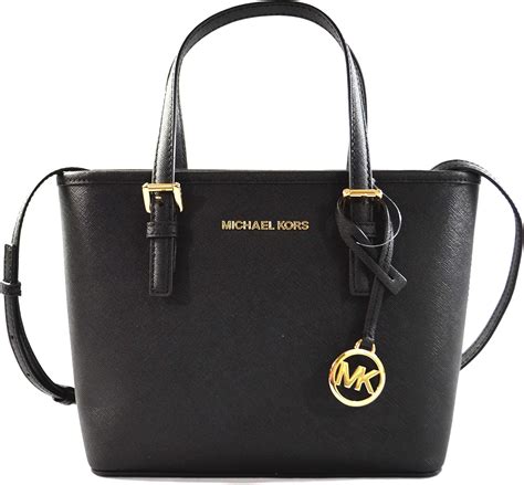 michael kors jet set travel carryall tote black|Michael Kors jet set silver.